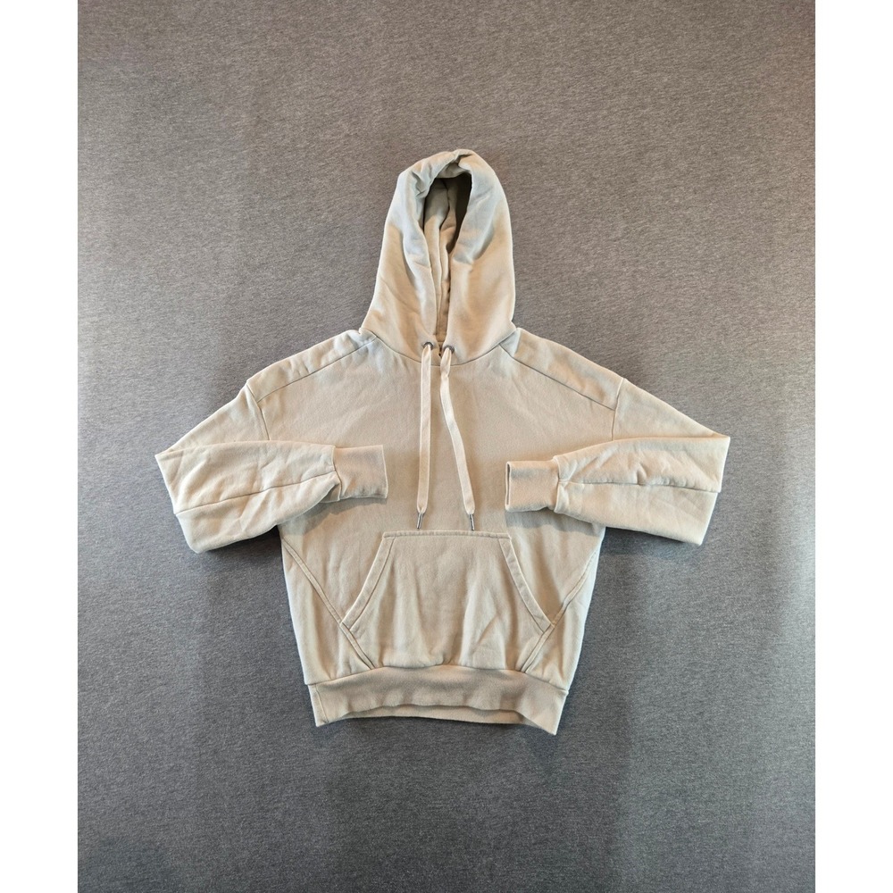 Rag & Bone Hoodie Women XXS Cream Organic Cotton French Terry Pullover